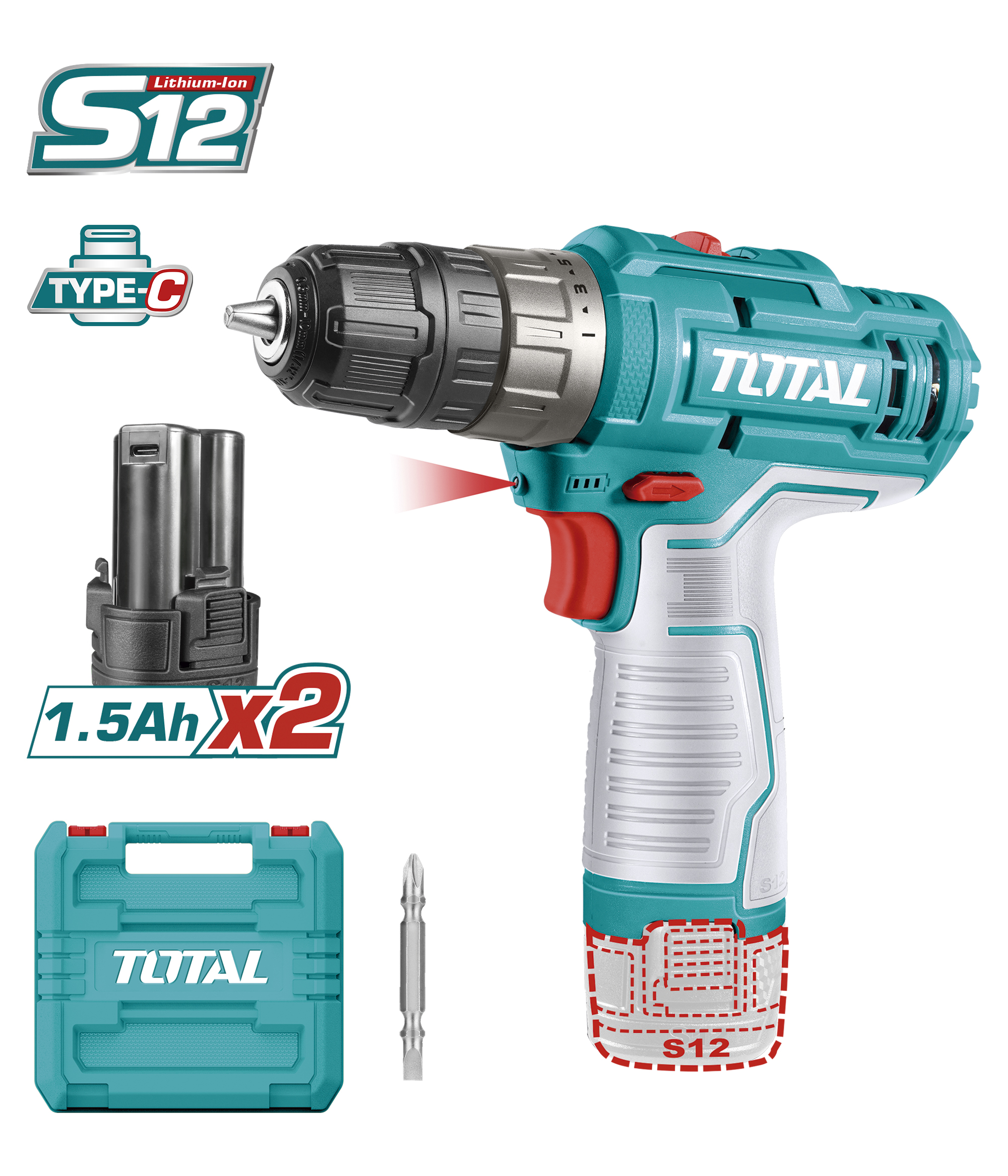 Cordless Drill Driver TDLI12202 | 12 V