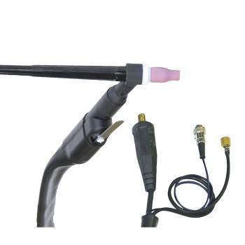 Flexible head torch for TIG welding SR26 Amphenol 7-pin connector Ø 35/50