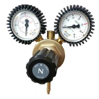 Dual-gauge regulator for Argon and Argon +CO² gas