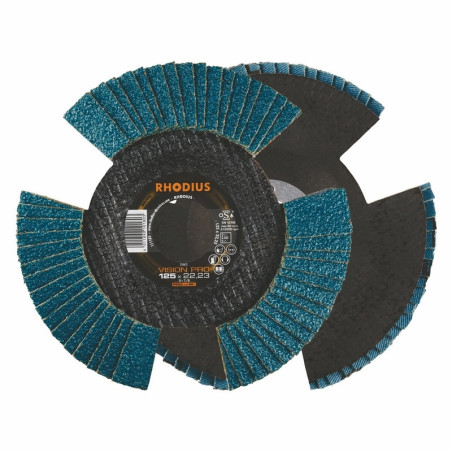 Perforated flap disc for steel Ø 125 mm Rhodius LSZ F