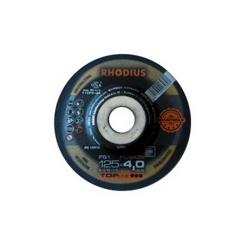 Deburring grinding wheel for stainless steel Ø 125 mm Rhodius FS1