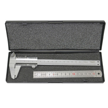 Polished steel caliper