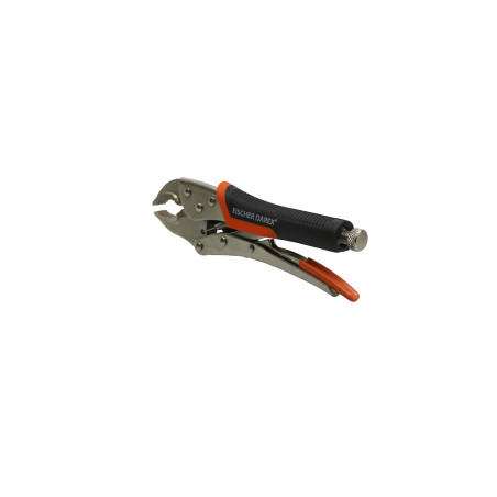 Chrome vanadium locking pliers 250 mm bi-material handle