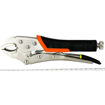 Chrome vanadium locking pliers 250 mm bi-material handle