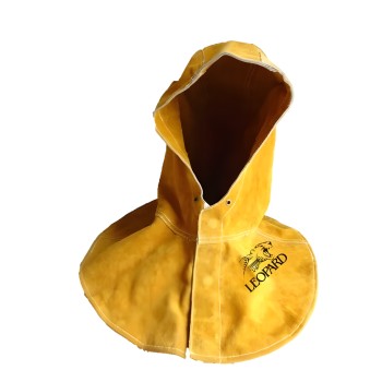 Leather grain balaclava welder protection