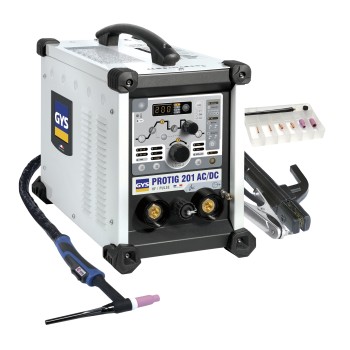 GYS- PROTIG 201 AC DC HF FV | TIG Welding Unit with SR 26DB Torch - 4 M