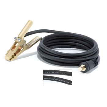 OMEGA 4 brass earth clamp + cable length 4 m - connector 13 mm²