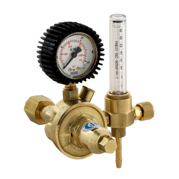 Column pressure regulator for Argon and Argon +CO² gas