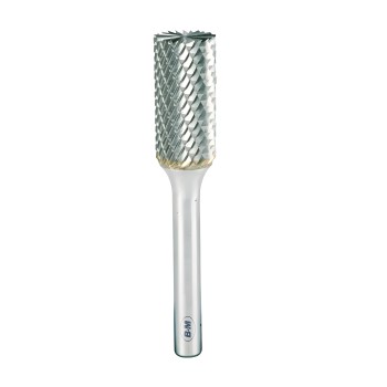 Cylindrical carbide rotary burr