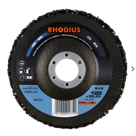 RHODIUS - Non-woven nylon cleaning disc