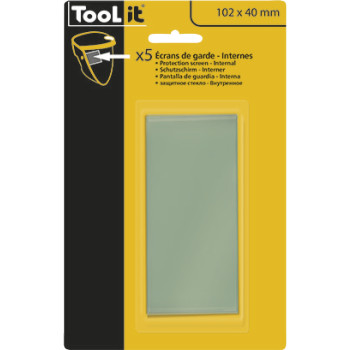 5 protection screens 110 x 90 mm external mm for GYS welding helmet