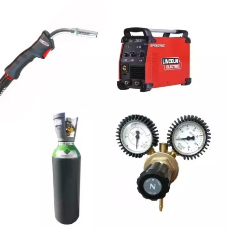 PACK: LINCOLN 180C welding machine + 3 m torch + Regulator + Gas
