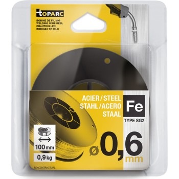 GYS - Steel SG2 wire spool Ø 0.6mm - D100 - 0.9kg