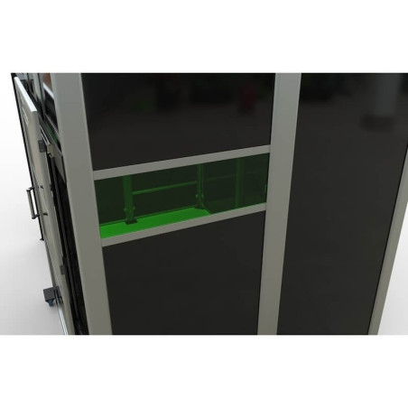 Observation window for laser welding booth