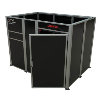 Class 4 laser welding booth - 3x2m with hinged door