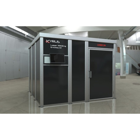 Class 4 laser welding booth - 3x3m with hinged door