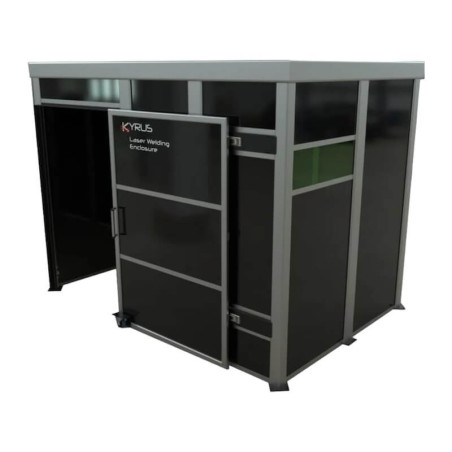Class 4 laser welding booth - 3x2m with sliding door