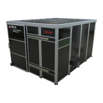 Class 4 laser welding booth - 4x3m with sliding door