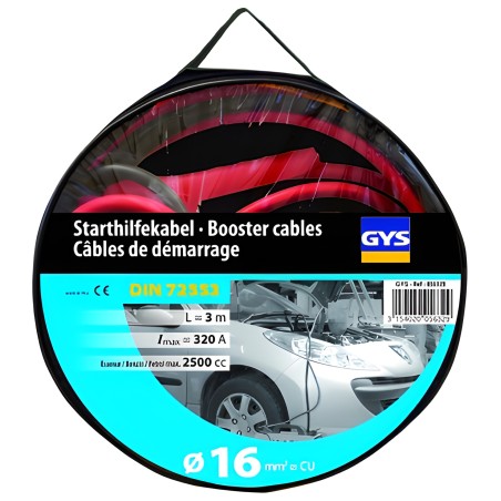JUMP CABLES 320A - 16MM2 - 3M