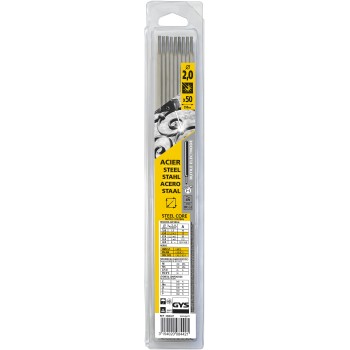 Pack of 50 rutile STEEL electrodes Ø 2 mm GYS