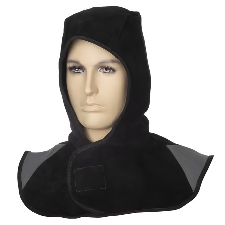 Black split leather hood - 23.82 €