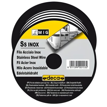 Stainless steel wire 308 L diameter 0.8 mm spool Ø 100 mm weight 700 g