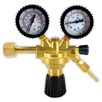 Regulator for pure Argon and Argon/CO2 gas cylinder