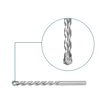 Set of 5 drill bits for porcelain TACSD7156 | HSS