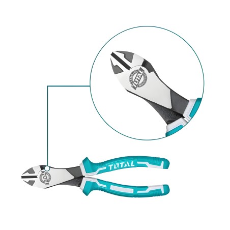 Reinforced cutting pliers  THT27716 | 180 mm | Chrome-vanadium (Cr-V)