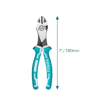 Reinforced cutting pliers  THT27716 | 180 mm | Chrome-vanadium (Cr-V)