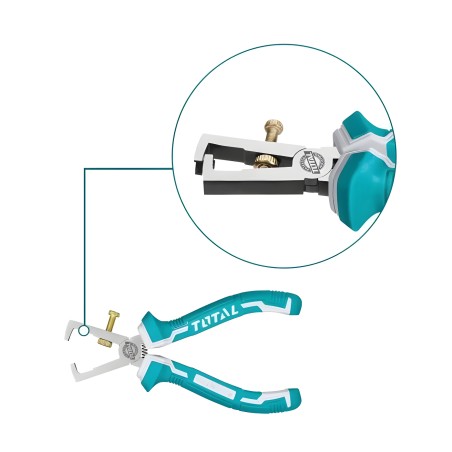 Wire stripping pliers  THT25616 | 160 mm | Chrome-vanadium (Cr-V)