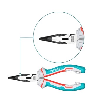 Reinforced flat-nose pliers  THT220S | 160 mm | Chrome-vanadium (Cr-V)