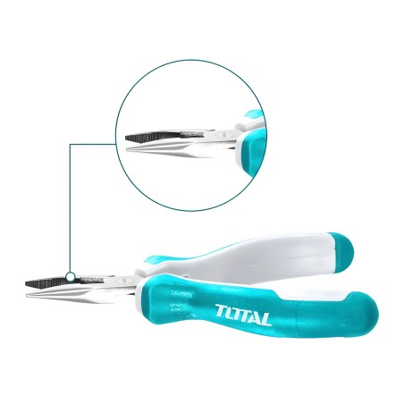 Mini flat-nose pliers THTMN256 | 115 mm | Chrome-vanadium (Cr-V)