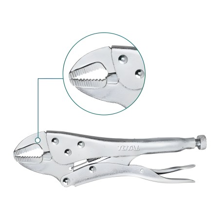 Curved jaw locking pliers THT191002 | 250 mm | Carbon steel