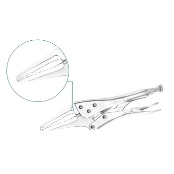Flat jaw locking pliers THT19902 | 250 mm | Carbon steel