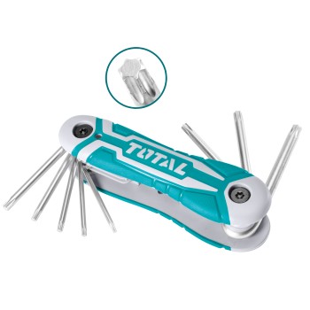 8-piece Torx folding key set THT1061846 | Chrome-vanadium (Cr-V)