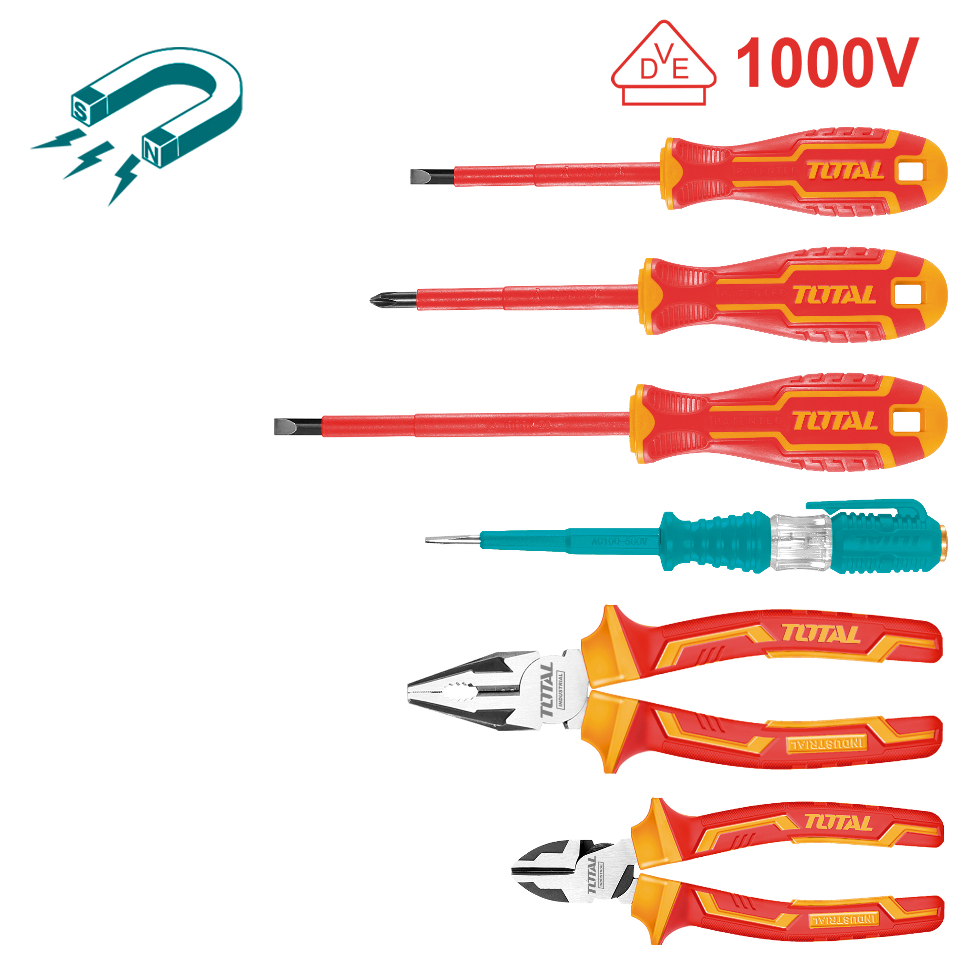 Electrician's tool set THKIST3062