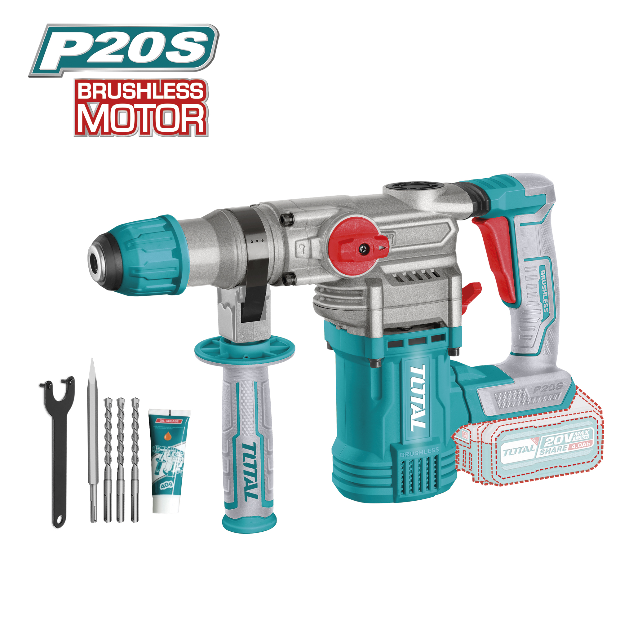 Brushless battery rotary hammer TRHLI20288 | 20 V