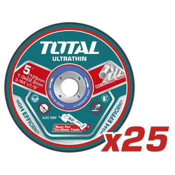 Box of 25 cutting discs TAC21012525 | Ø125 mm