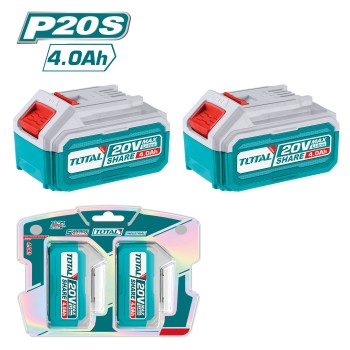 Set of 2 x 4 Ah batteries TOSLI240312E | 20 V - 4 Ah