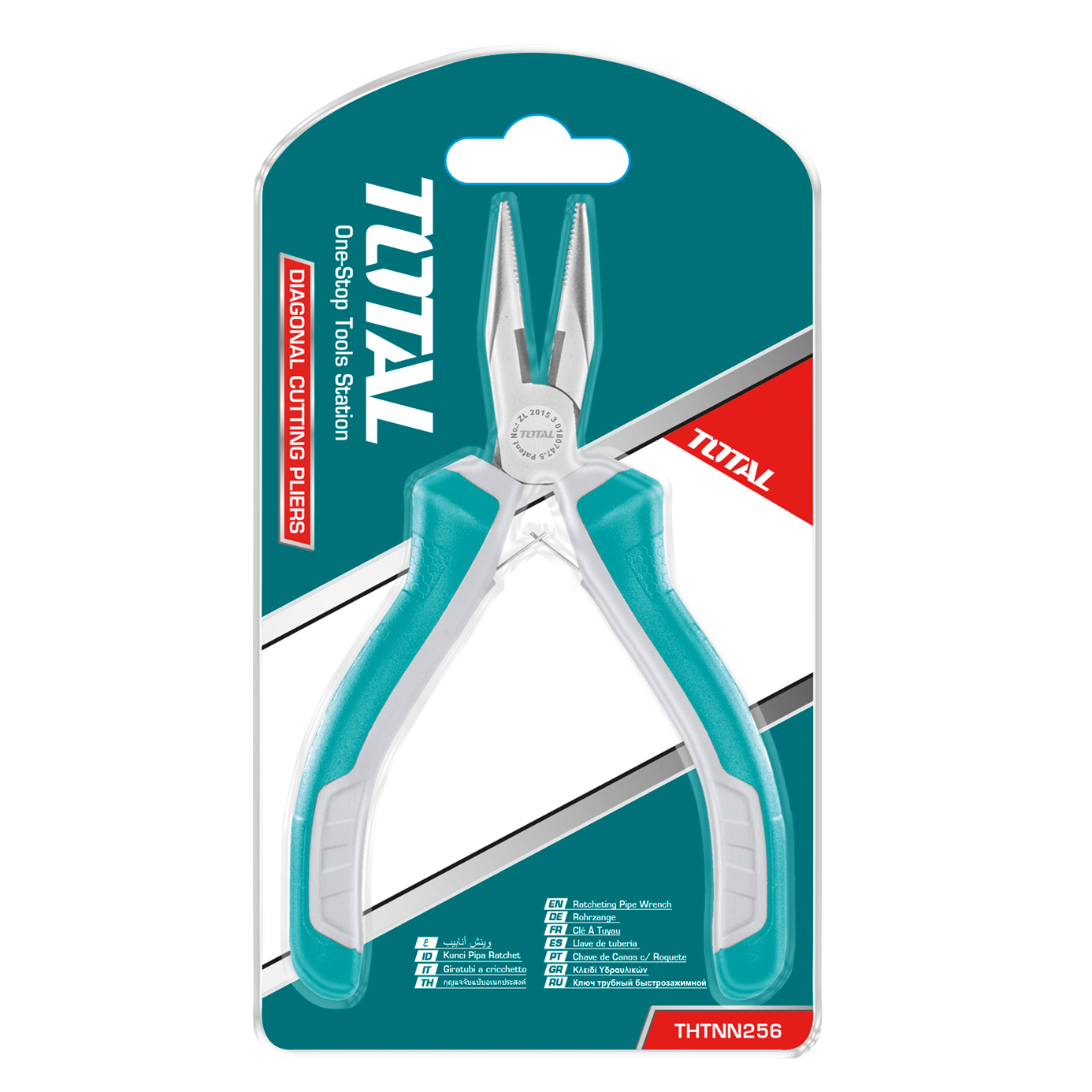 Mini flat-nose pliers THTMN256 | 115 mm | Chrome-vanadium (Cr-V)