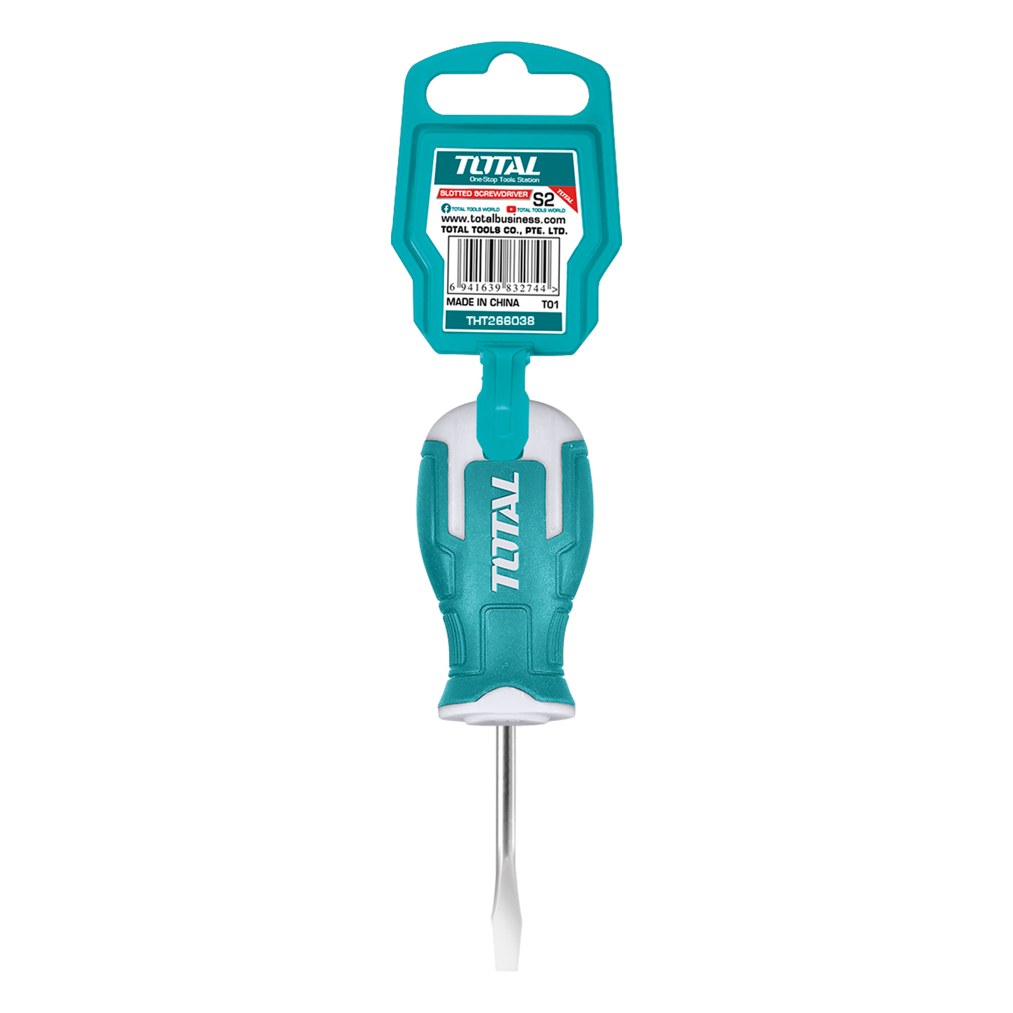 Flat-tip screwdriver THT266038 | SL6.5 x 38 mm | Steel