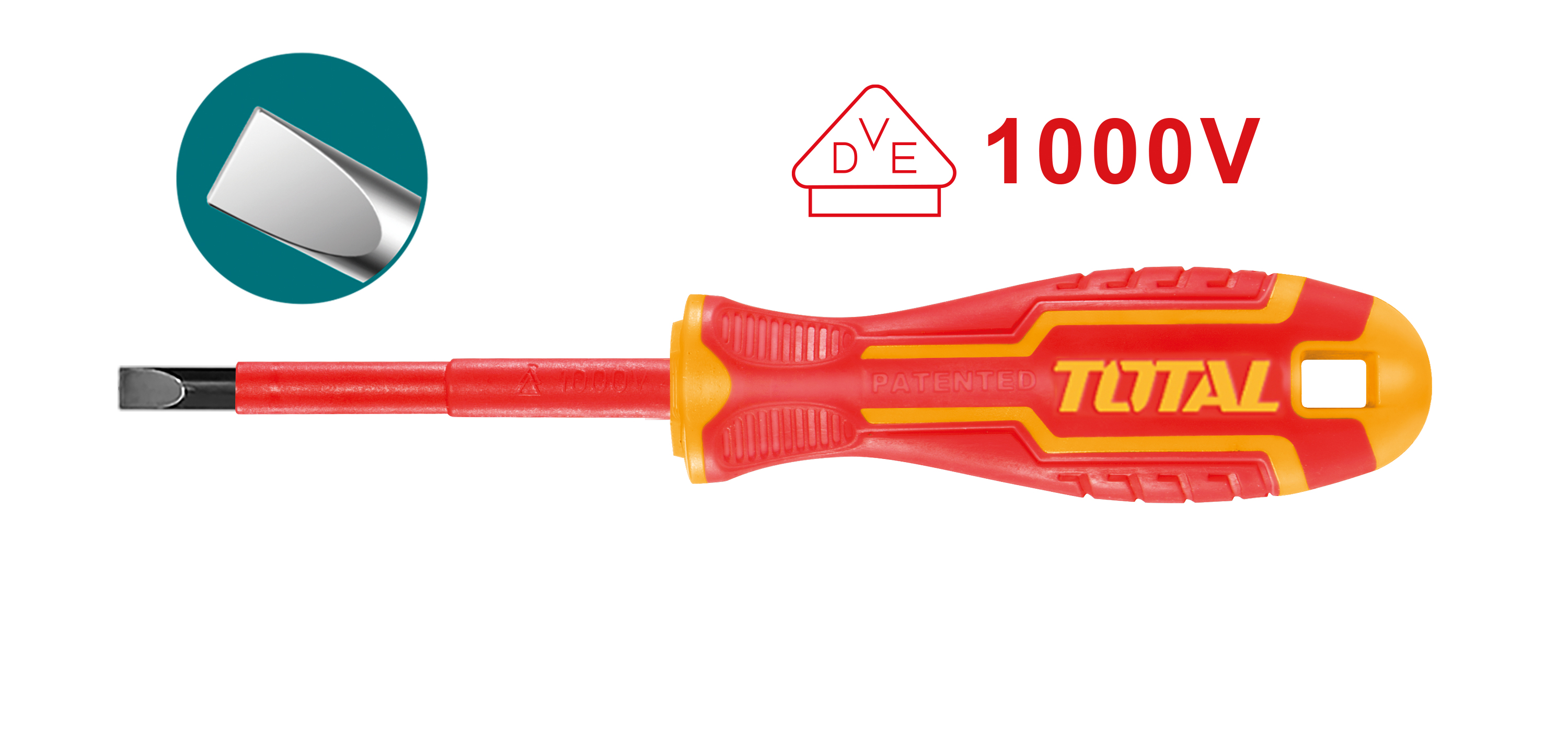 Insulated flat screwdriver  THTIS | SL5.5 x 125 mm | Chrome-vanadium (Cr-V)