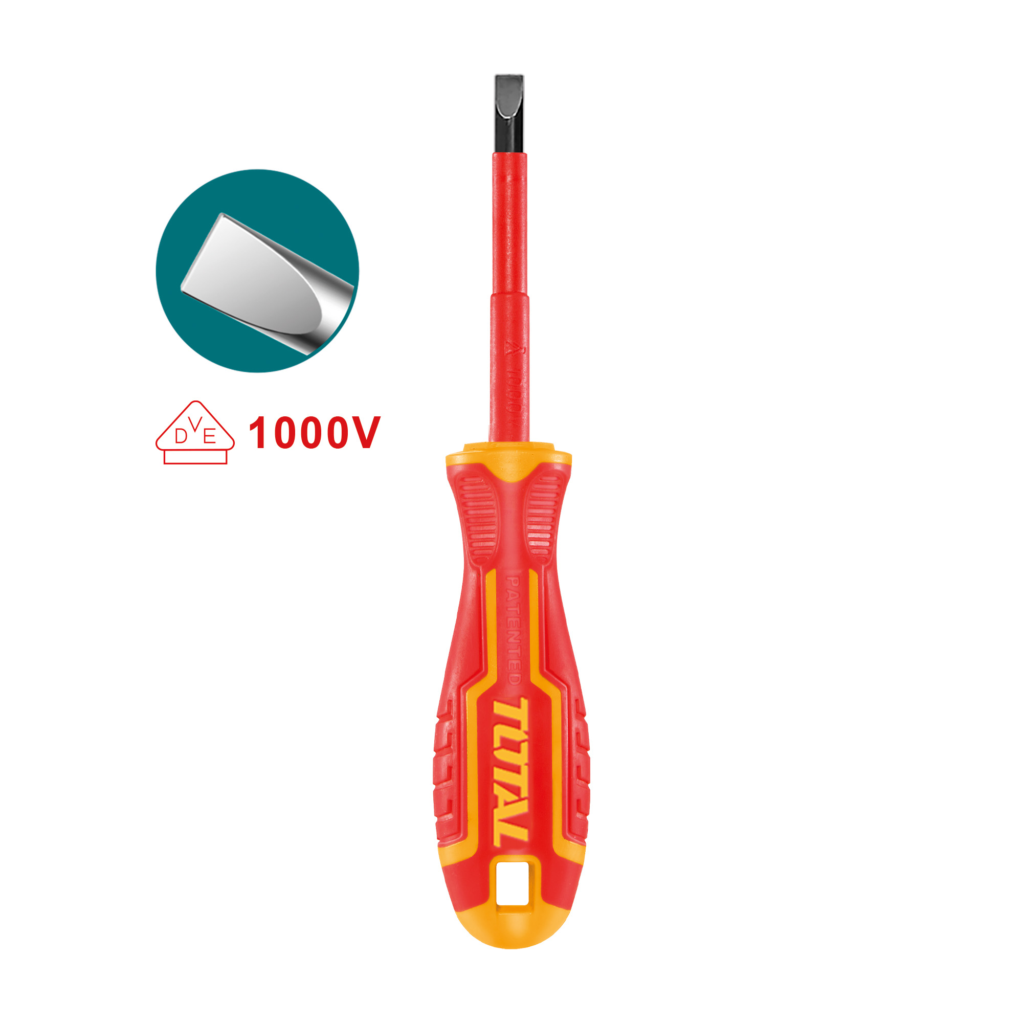 Insulated flat screwdriver  THTIS | SL5.5 x 125 mm | Chrome-vanadium (Cr-V)