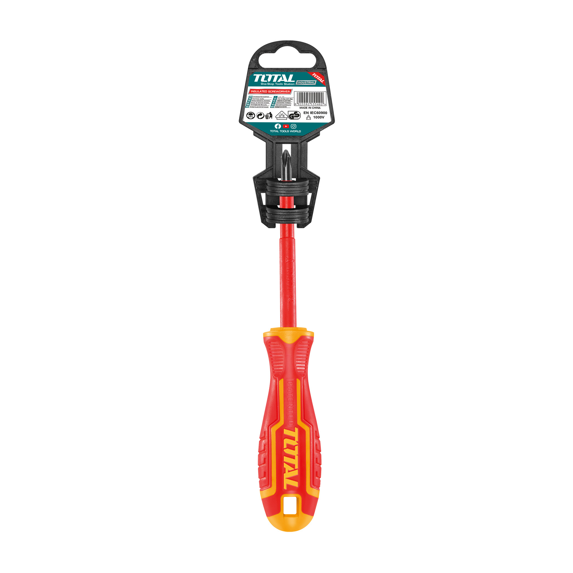 Insulated Phillips screwdriver  THTISPH | PH1 x 80 mm | Chrome-vanadium (Cr-V)