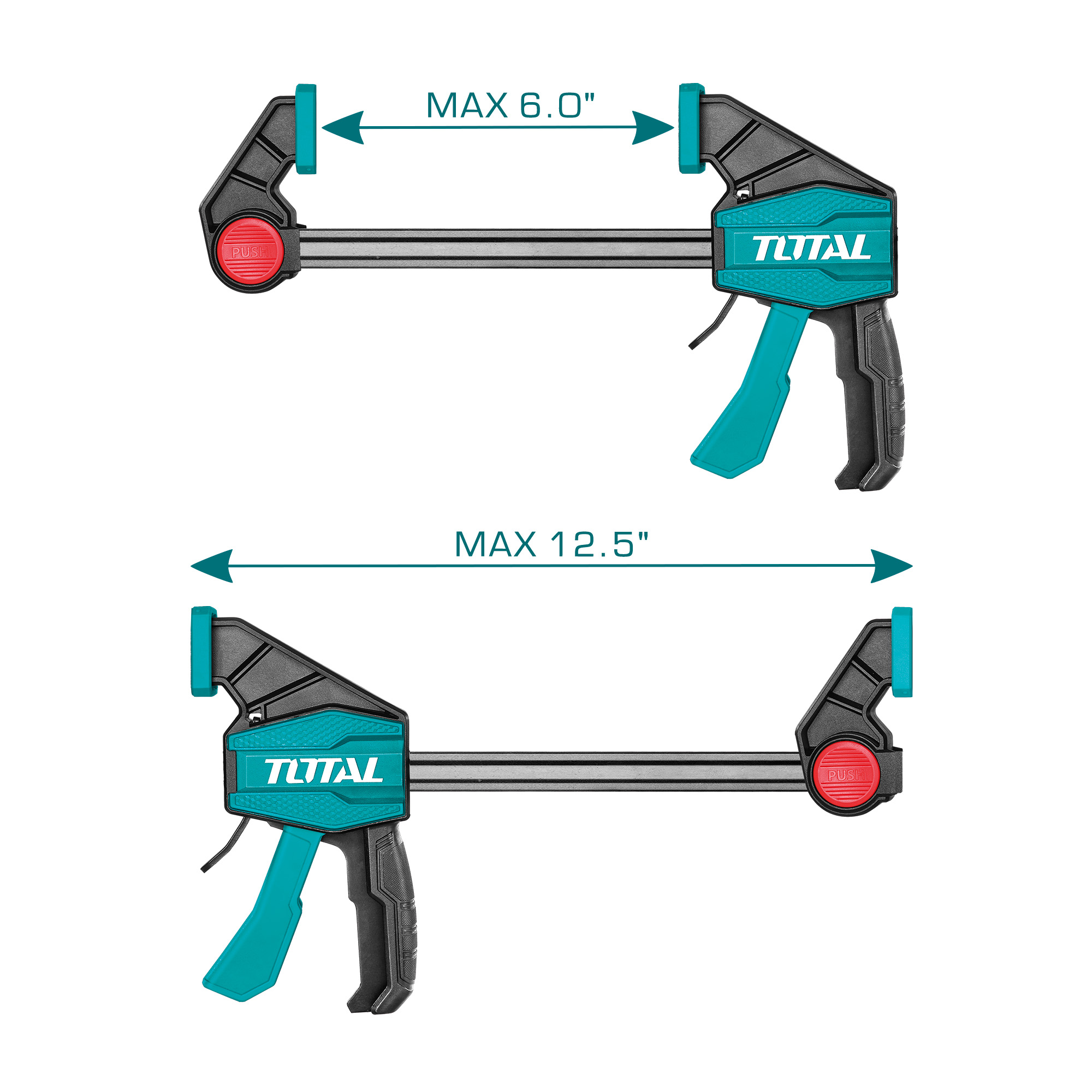 Automatic clamp THT134060 | 450 x 63 mm | Plastic