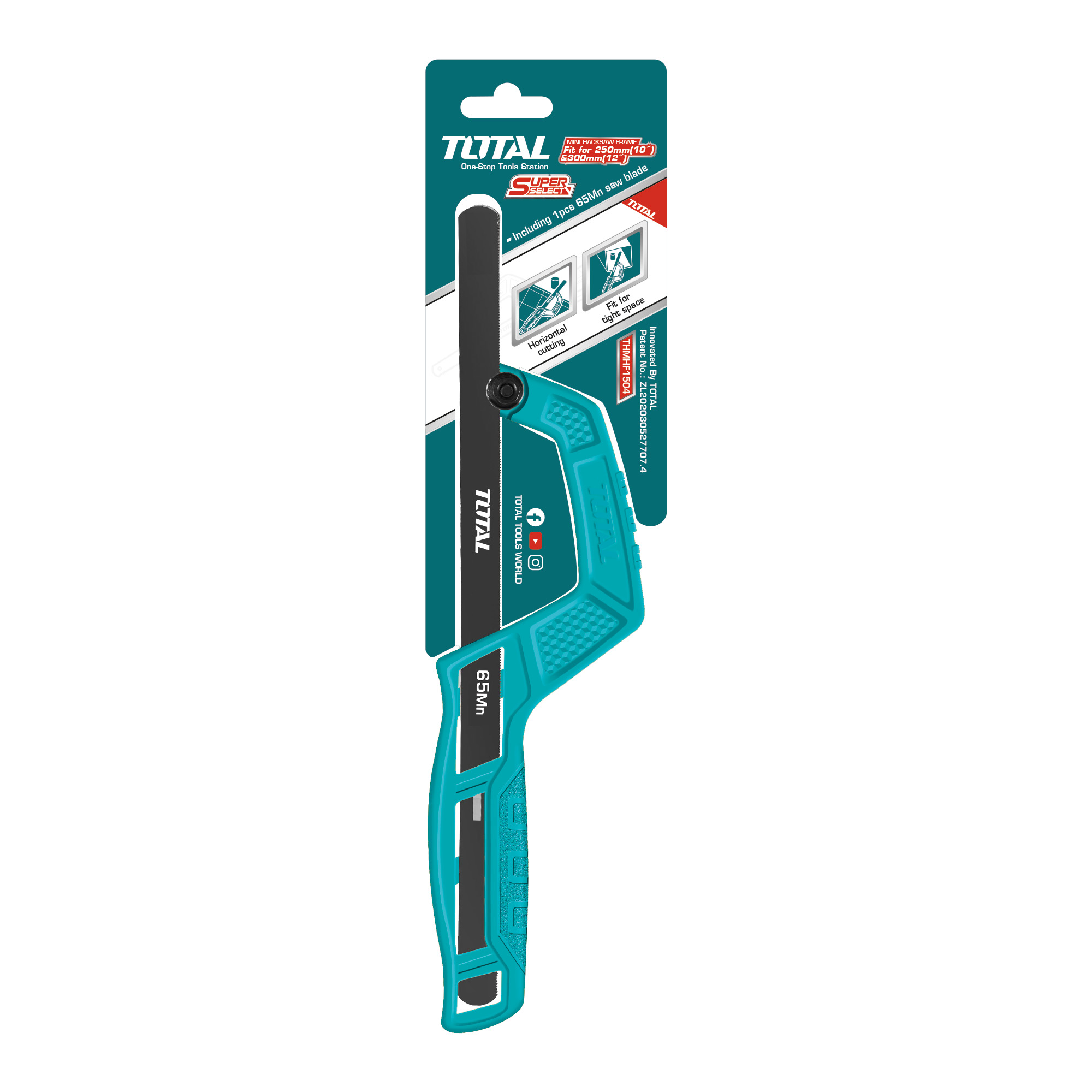 Mini hacksaw frame THMHF1504 | 250 - 300 mm