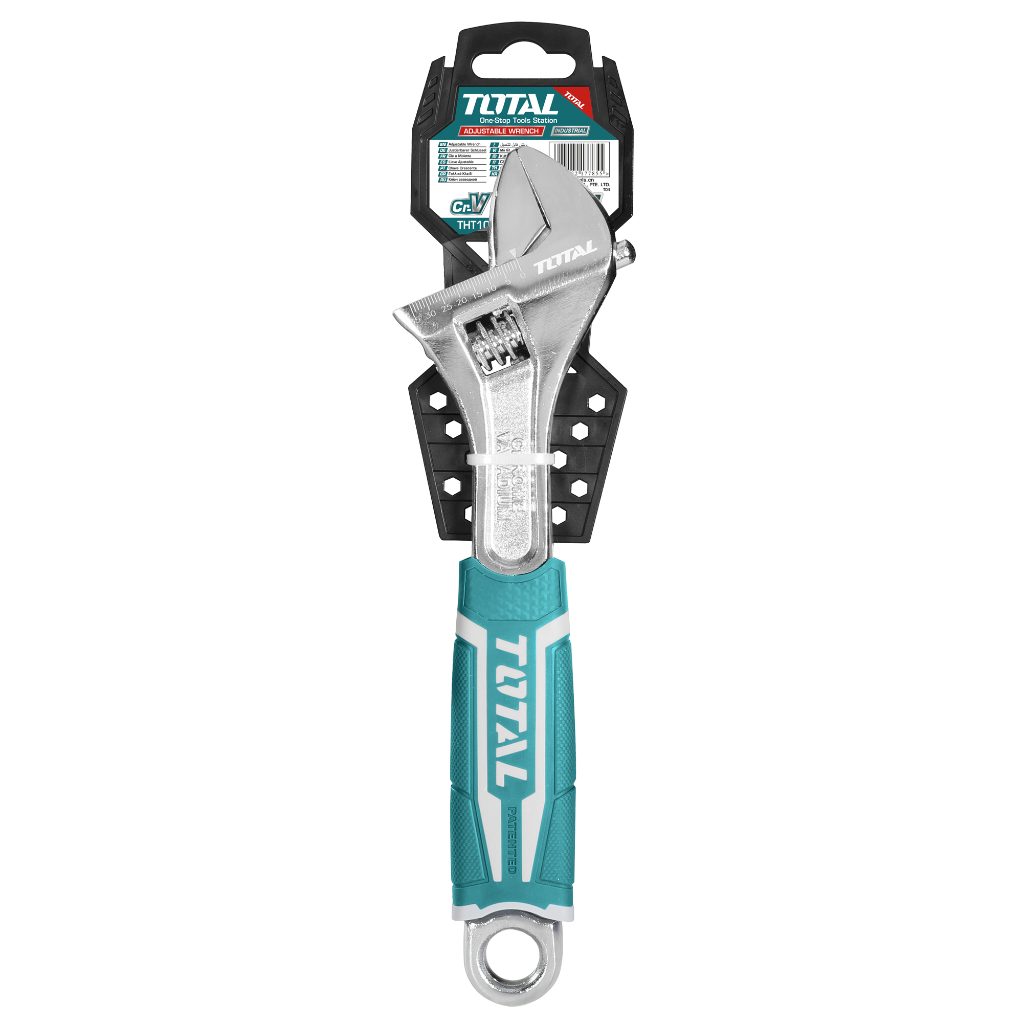 Adjustable wrench THT1010 | 375 mm / 0-46 mm opening | Carbon steel