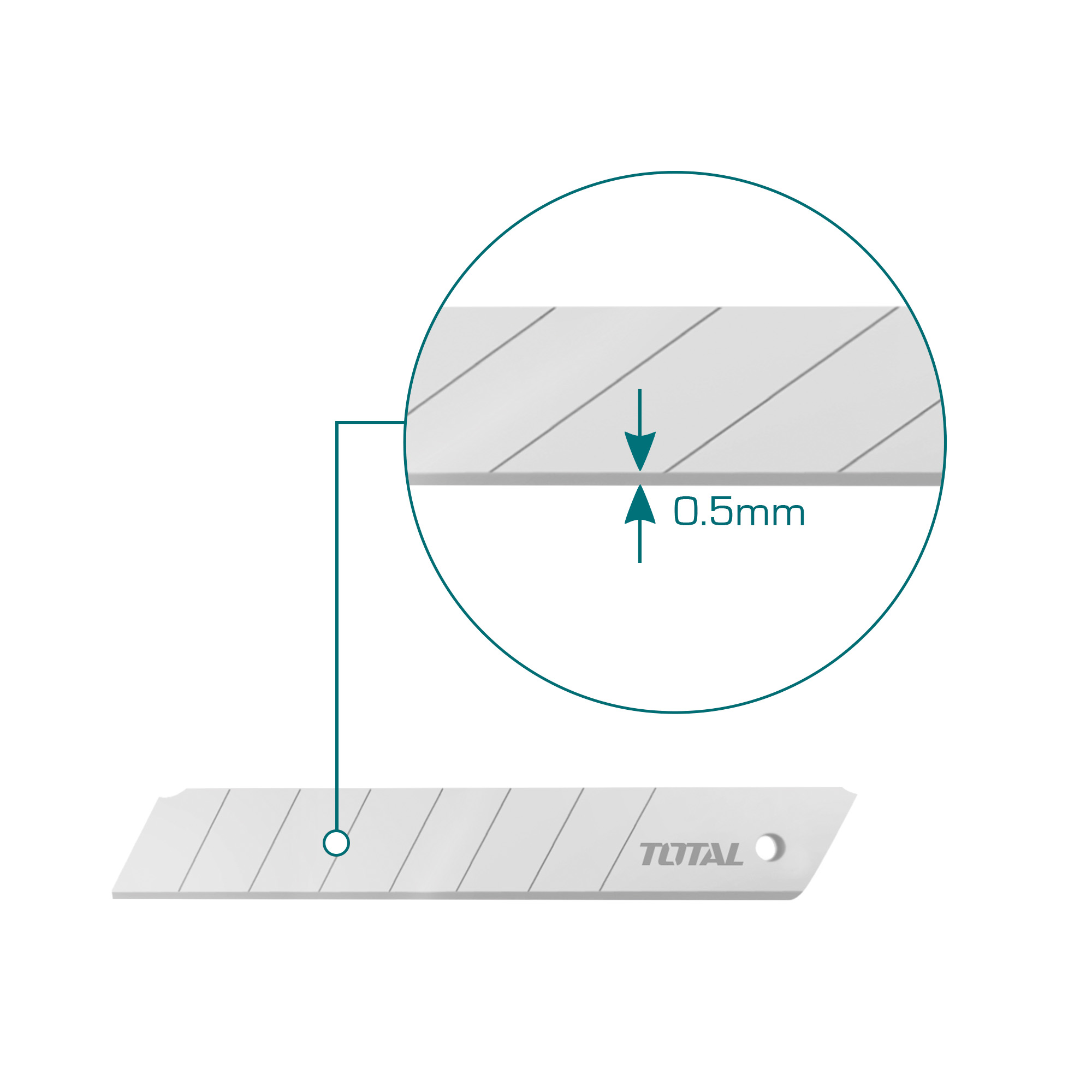 Replacement blades for utility knife THT519112 | 18 x 100 mm