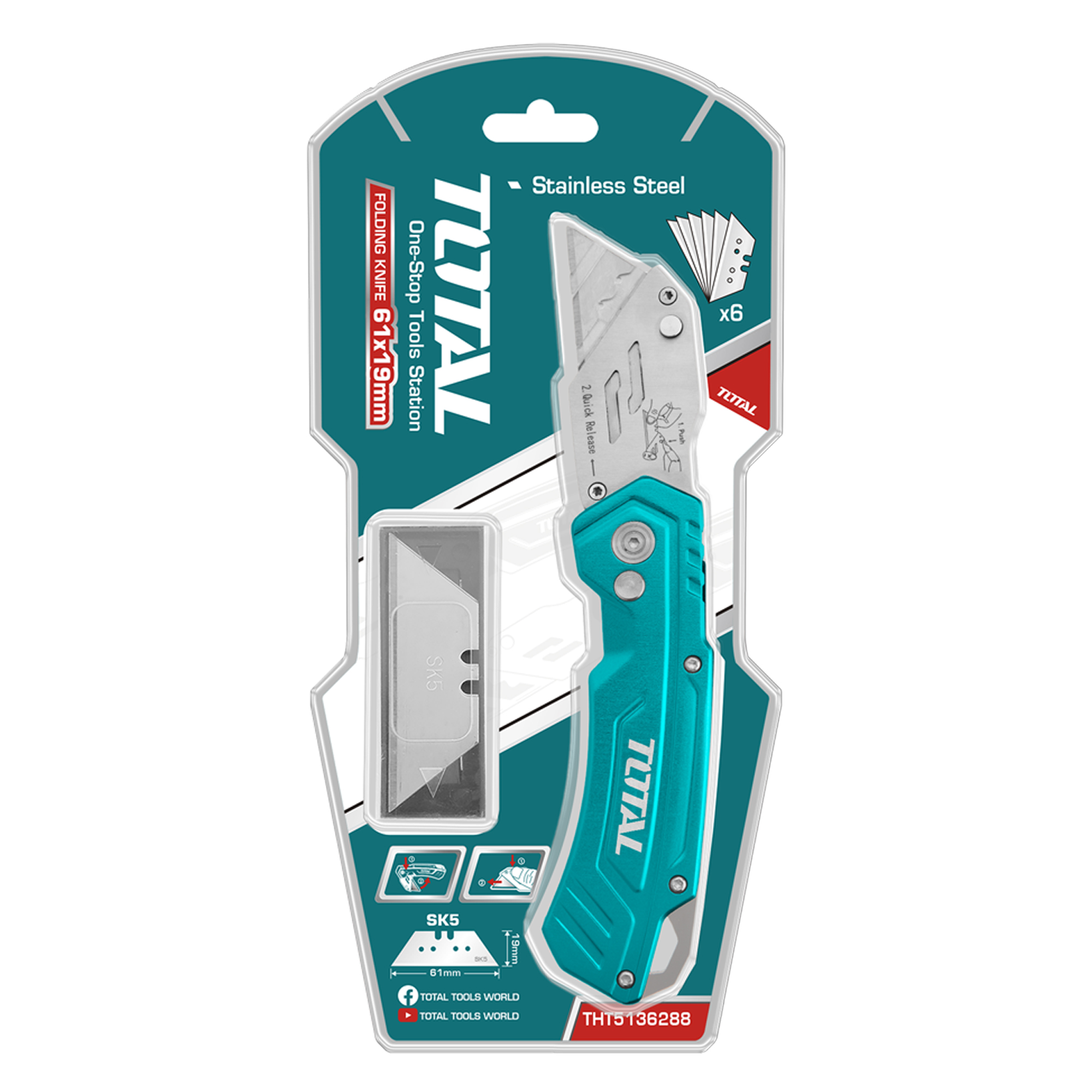 Knife THT5136288 | 180 mm | Stainless steel